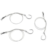 11/0 circle hook shark surf rig with 20.5 inch 49-strand steel leader 120 lb